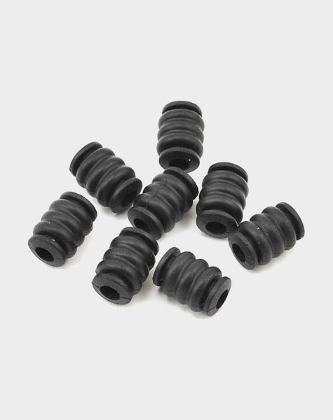AERZETIX - C48957 - set of 4 - rubber buffers round feet vibration damper  insulation - thread M5 - Ø20mm - shore hardness 55 ± 5 - made of rubber and  steel - load 407N : : DIY & Tools